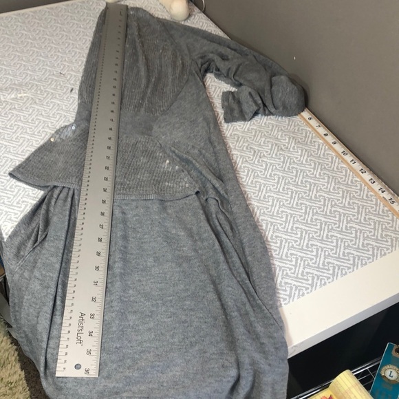 Ted Baker London Water Fall Sequin Back Cardigan Medium - Picture 8 of 9